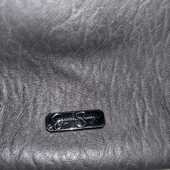 Jessica Simpson charcoal gray purse/shoulder bag, EUC - Picture 13 of 16